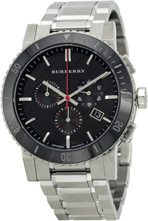 burberry bu9380 price|BURBERRYS the City Swiss Chronograph Stainless Steel Black .